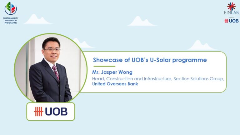 Showcase Of Uobs U Solar Programme - The Finlab’s Sustainability Innovation Programme 2022